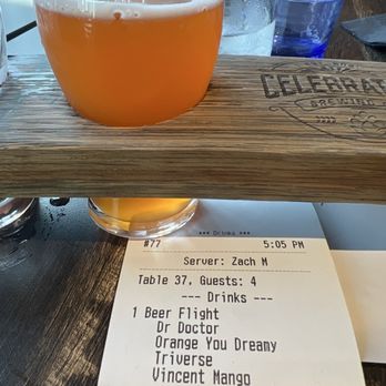 Celebration Brewing Company - Beer flight - Breweries Near Me - Celebration, Florida Celebration Brewing Company - Beer flight - Breweries Near Me - Celebration, Florida