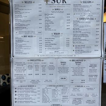 SUR Cafe Mediterranean - Menu - Mediterranean Near Me - San Francisco, California SUR Cafe Mediterranean - Menu - Mediterranean Near Me - San Francisco, California