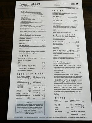 Menu photo 1 Fresh Start York, PA