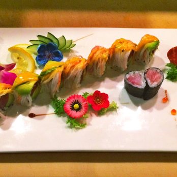 Sakura - a plate of sushi on a table - Japanese Near Me - Riverhead, New York Sakura - a plate of sushi on a table - Japanese Near Me - Riverhead, New York