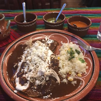 Pos Bueno Restaurant & Bar - Enchiladas with mole sauce - Mexican Near Me - Brampton, Ontario Pos Bueno Restaurant & Bar - Enchiladas with mole sauce - Mexican Near Me - Brampton, Ontario