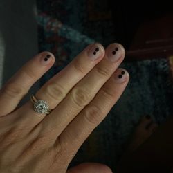 Elegance Nail Salon - Regular polish manicure--cleaned up really well!