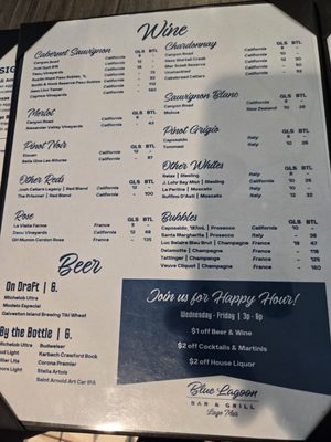 Menu photo 2 Blue Lagoon Bar and Grill Texas City, TX