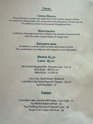 Menu photo 5 Inca Kingdom Thousand Oaks, CA