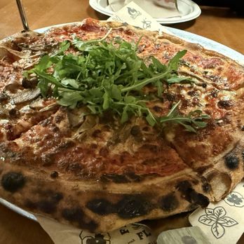 Flour Girl and Flame - Forager pizza with red sauce substituted - Pizza Near Me - West Allis, Wisconsin