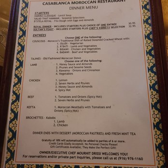 Casablanca Moroccan Restaurant - Moroccan Near Me - Sacramento, California Casablanca Moroccan Restaurant - Moroccan Near Me - Sacramento, California