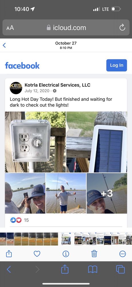 Slide of Kotrla Electrical Services