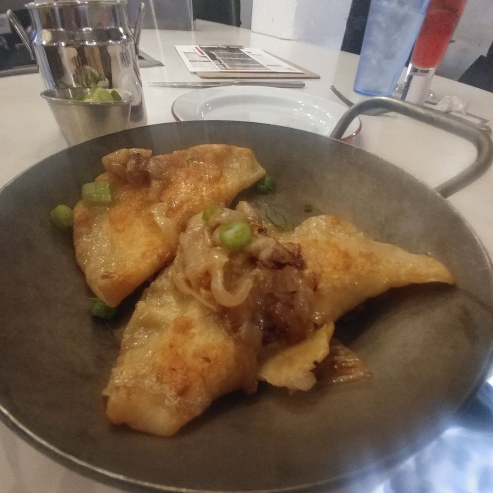 The Draft Room - Pieorigis!! Cheese and potato, yum! - Brewpubs Near Me - Buffalo, New York