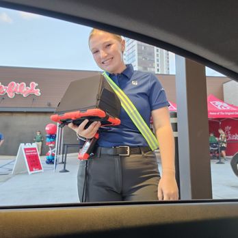 Chick-fil-A - The order taker (one of four) was very cheerful! - Chicken Shop Near Me - Honolulu, Hawaii