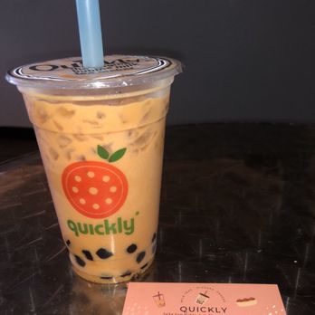 Quickly - Thai tea with boba  delicious - Bubble Tea Near Me - Pinole, California