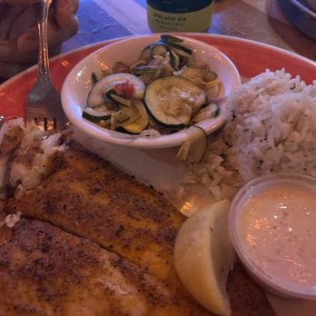 Surf Hut - Grilled fish and sides.   Tasty. - Seafood Near Me - Destin, Florida