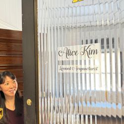 Alice Kim Licensed Acupuncturist - First day at the office