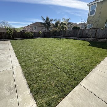 All Season Landscaping - After. Grass and retaining wall added - Landscaping Near Me All Season Landscaping - After. Grass and retaining wall added - Landscaping Near Me