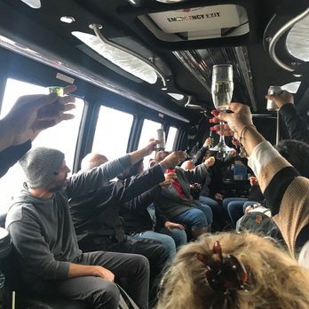 Inside the van, enough room for all of us