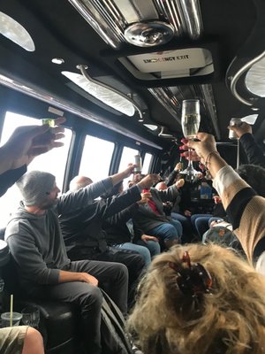 Photo of Roman Worldwide Transportation - Huntington Beach, CA, US. Inside the van, enough room for all of us