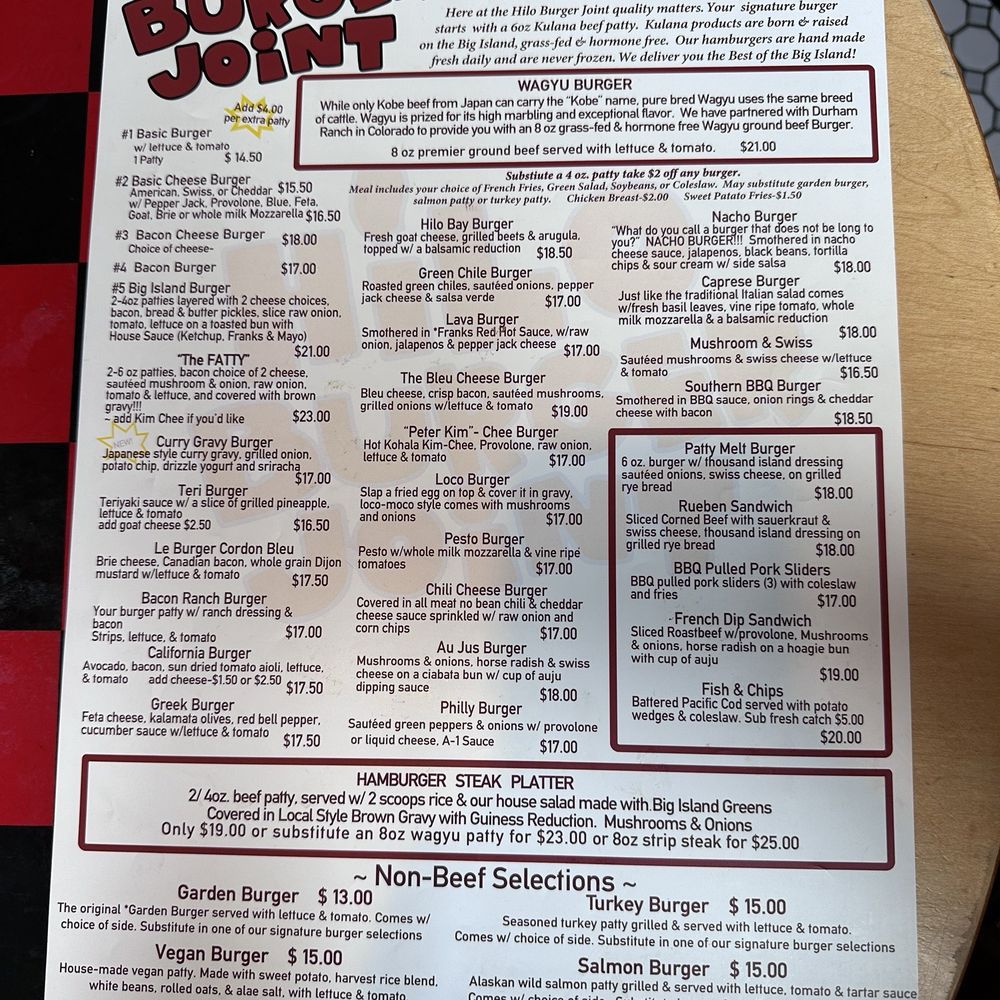 Hilo Burger Joint - Menu - Burgers Near Me - Hilo, Hawaii Hilo Burger Joint - Menu - Burgers Near Me - Hilo, Hawaii