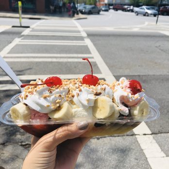 Scoops - Sundaes - Banana Splits . It was my first time trying it and WOW it was so good! - Ice Cream & Frozen Yogurt Near Me - Covington, Georgia Scoops - Sundaes - Banana Splits . It was my first time trying it and WOW it was so good! - Ice Cream & Frozen Yogurt Near Me - Covington, Georgia
