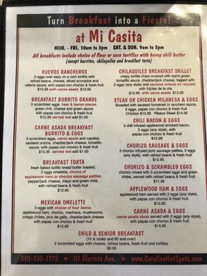 Menu photo 7 Mi Casita Avalon, CA Menu photo 7 Mi Casita Avalon, CA