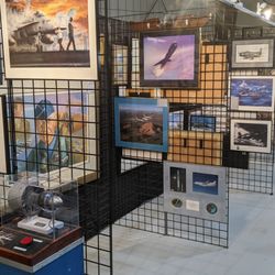 Wings of the North - Some of the great artwork in the WOTN Air Museum; lots of famous signatures!