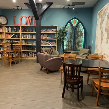 Jirani Coffee House - a view of the library - Coffee & Tea Near Me - Manassas, Virginia Jirani Coffee House - a view of the library - Coffee & Tea Near Me - Manassas, Virginia