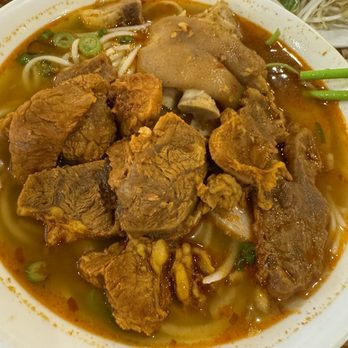 Pho Place - Bun Bo Hue! Delicious with large chunks of meat! - Vietnamese Near Me - Birmingham, Alabama