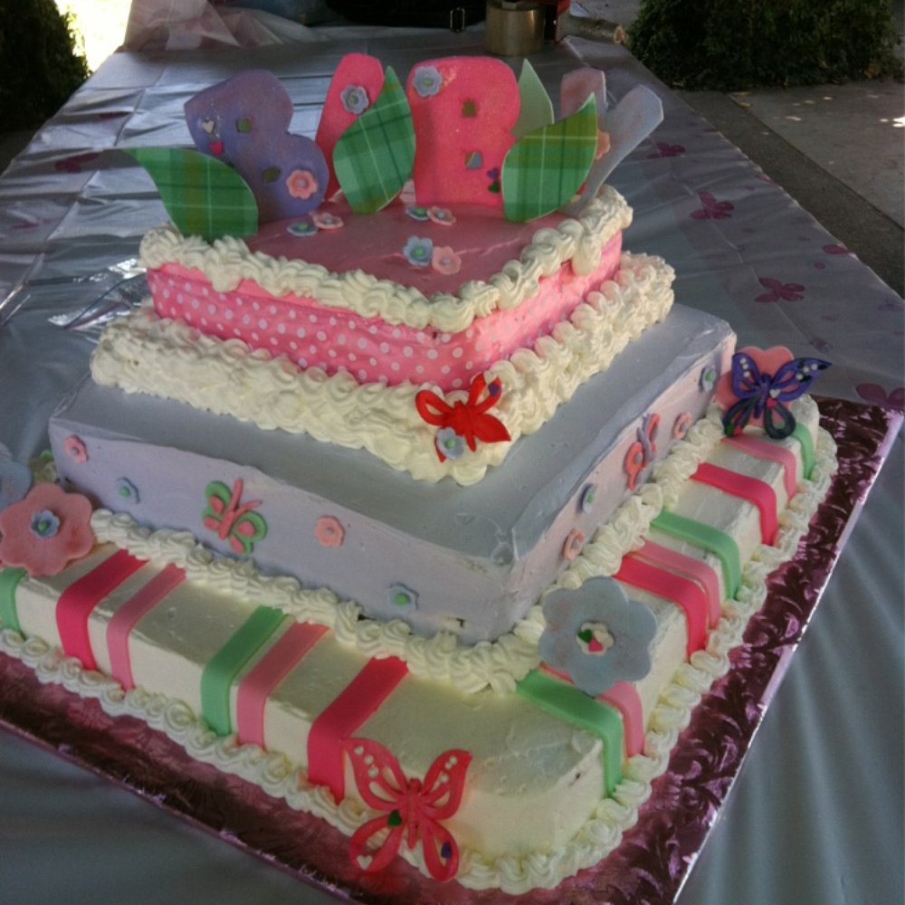 Aunt Debbie's Goodies - Baby shower cake- layers included Red Velvet, Chocolate center and delicious Carrot cake on bottom. - Bakeries Near Me Aunt Debbie's Goodies - Baby shower cake- layers included Red Velvet, Chocolate center and delicious Carrot cake on bottom. - Bakeries Near Me