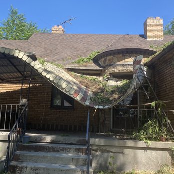 Wolfnest Property Management - Our awning after the tree that crashed into it was removed - Property Management Near Me - Sandy, Utah Wolfnest Property Management - Our awning after the tree that crashed into it was removed - Property Management Near Me - Sandy, Utah