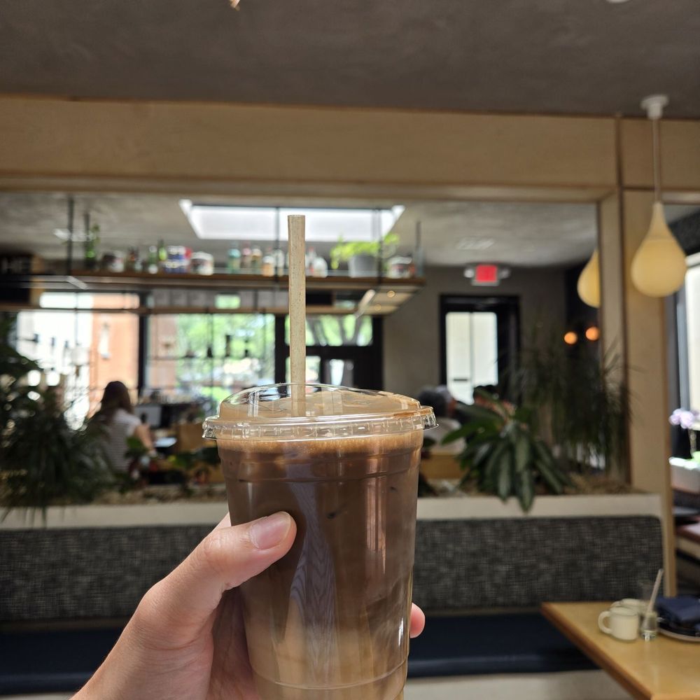 Kyotobrew - Iced pistachio hojicha latte - Bakeries Near Me - Lancaster, Texas