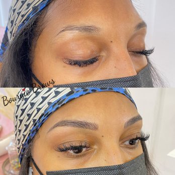 Bourgie Brows Microblading - BEAUTIFUL !! Before and After the magic - Permanent Makeup Near Me - Sherman Oaks, California