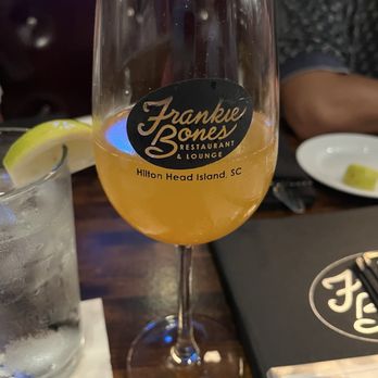 Frankie Bones Hilton Head - Peach bellini - Italian Near Me - Hilton Head Island, South Carolina
