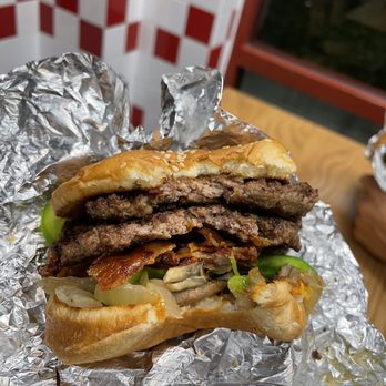 Five Guys - a sandwich wrapped in tin foil - Burgers Near Me - Clearwater, Florida