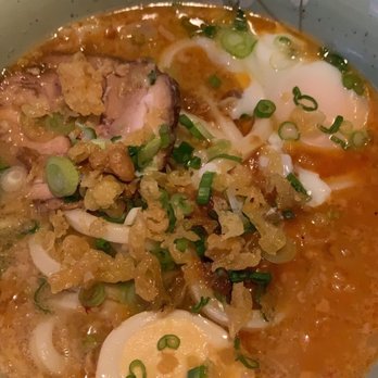Marugame Udon - Tonkotsu Udon has More broth like tonkatsu ramen - Japanese Near Me - Berkeley, California Marugame Udon - Tonkotsu Udon has More broth like tonkatsu ramen - Japanese Near Me - Berkeley, California