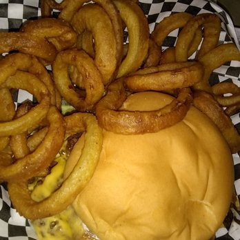 Coaches Box - Chilli Cheese Burger and onion rings. - Burgers Near Me - Duncanville, Texas Coaches Box - Chilli Cheese Burger and onion rings. - Burgers Near Me - Duncanville, Texas