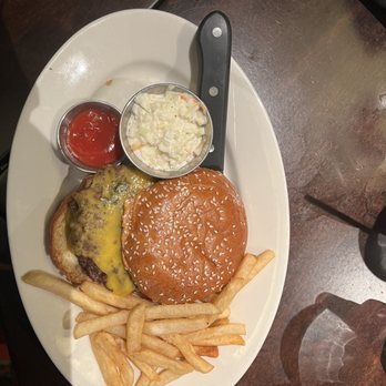 Wildfire - Cheeseburger & Fries, Coleslaw - Steakhouses Near Me - Oak Brook, Illinois Wildfire - Cheeseburger & Fries, Coleslaw - Steakhouses Near Me - Oak Brook, Illinois
