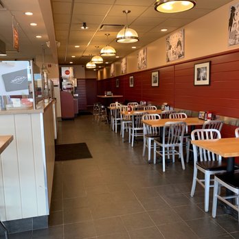 Wayback Burgers - empty tables and chairs - American Near Me - Lansing, Michigan Wayback Burgers - empty tables and chairs - American Near Me - Lansing, Michigan