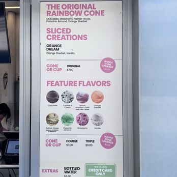 The Original Rainbow Cone - Menu - Ice Cream & Frozen Yogurt Near Me - Chicago, Illinois The Original Rainbow Cone - Menu - Ice Cream & Frozen Yogurt Near Me - Chicago, Illinois