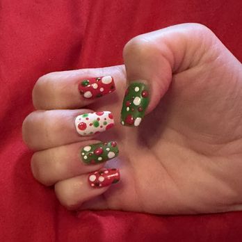 Nails Design - Christmas - Nail Salons Near Me - Charlottesville, Virginia