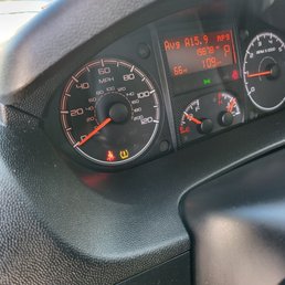 Tire pressure light.