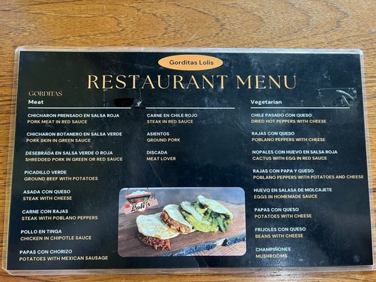 Menu photo 1 Gorditas Loli's Chicago, IL
