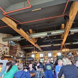 River Road Tavern - Eclectic decor. Lots of happy late-lunch folks