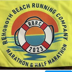 Rehoboth Beach Running Company - 2023 marathon and half marathon logo.