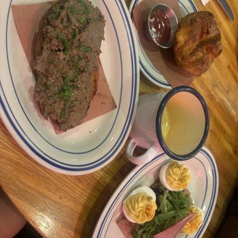 The Corner - Chicken liver toast, kouign-aman, turmeric latte with almond milk, and truffle deviled eggs. - Cafes Near Me - Montclair, New Jersey