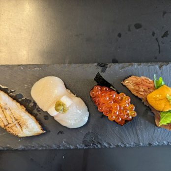 Kappo Sui - Black cod, hotate, ikura and A5 wagyu with uni - Japanese Near Me - Costa Mesa, California