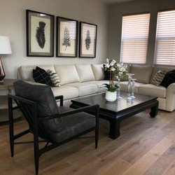 A beautiful new living room for one very excited client! Designed by Zairan Li.