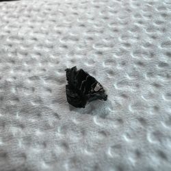 Ah-sigh-e - Piece of plastic found in the food