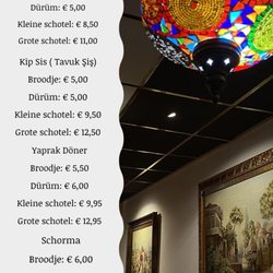 Hanedan - Menu