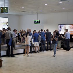 Aeroporto di Treviso Canova - 2017.09.17 nach der Landung aus SXF, Gepäckausgabe