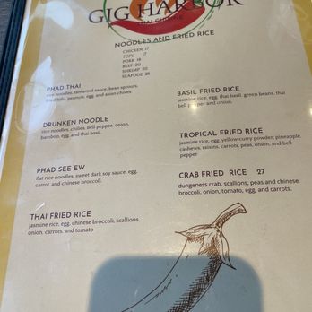 Gig Harbor Thai Cuisine - Menu - Thai Near Me - Gig Harbor, Washington Gig Harbor Thai Cuisine - Menu - Thai Near Me - Gig Harbor, Washington