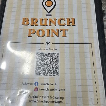 Brunch Point - Name only - Breakfast & Brunch Near Me - Vista, California