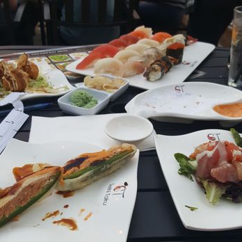 Sushi Taku - Takoyaki, jalapeno bomb, sashimi salad, nigiri, and fried oysters (already eaten ) - Japanese Near Me - Chicago, Illinois Sushi Taku - Takoyaki, jalapeno bomb, sashimi salad, nigiri, and fried oysters (already eaten ) - Japanese Near Me - Chicago, Illinois